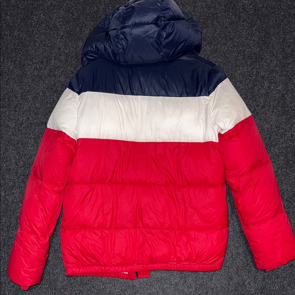 Abercrombie Kids Navy, Red and white Puffer  Jacket w/sherpa lining 15/16 - Picture 11 of 11
